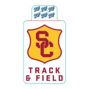 USC Trojans SC Interlock Track/Field Sticker